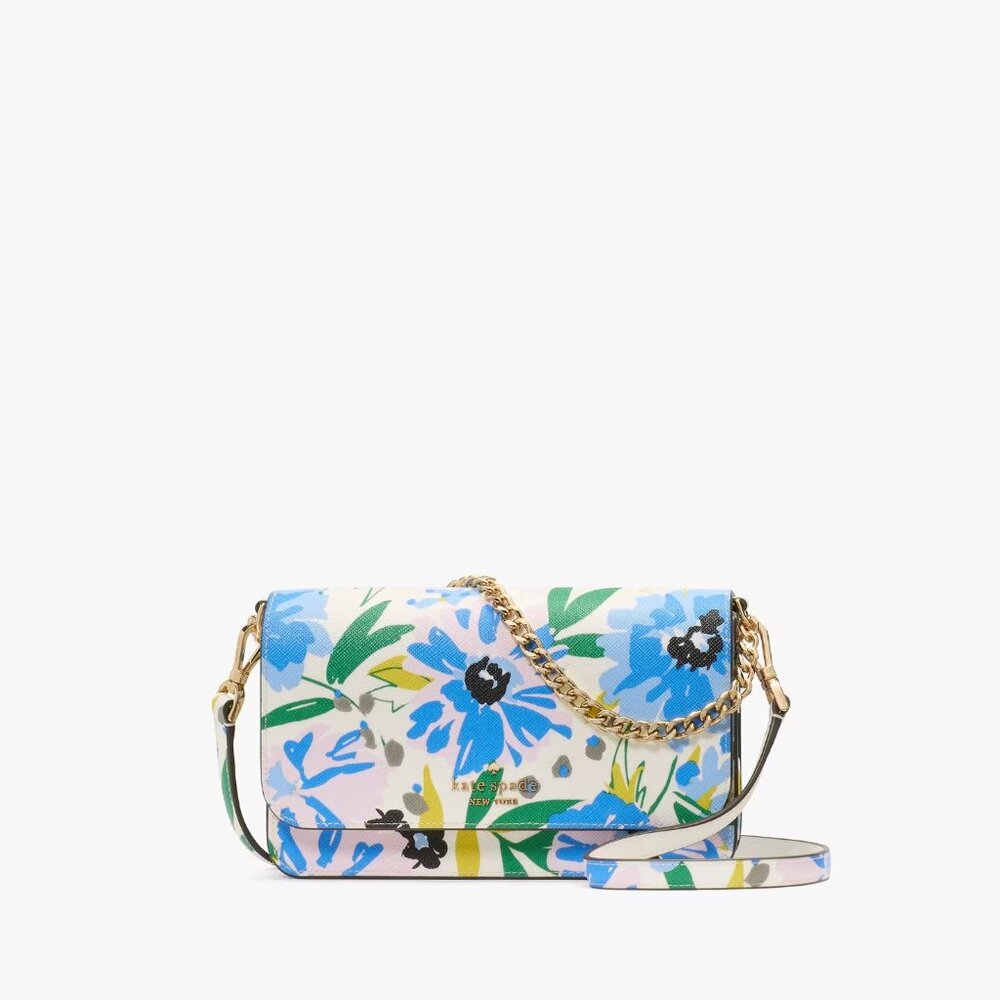 KATE SPADE Madison Floral Willow Mini Crossbody Color: Cream Multi